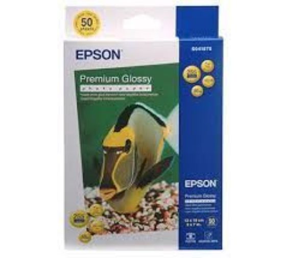 Изображение Фотопапір 130 x 180 мм Epson Premium Glossy Photo Paper,  50 арк, 250 г/м2 (C13S041875)