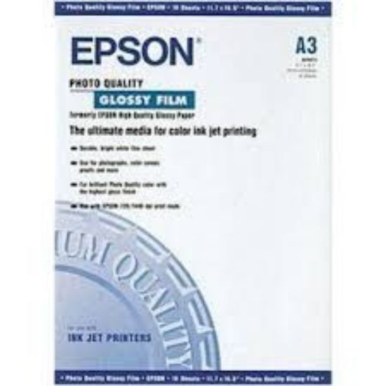 Зображення Фотоплівка A3 Epson Photo Quality Glossy Film,  10 арк, 180 г/м2 (С13S041073)