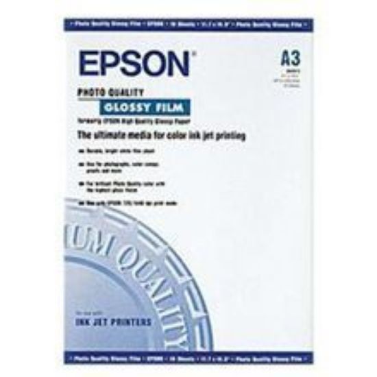 Зображення Фотоплівка A3+ Epson Photo Quality Glossy Film, 10 арк, 180 г/м2 (С13S041074)