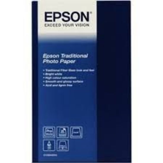 Зображення Фотопапір A2 Epson Traditional Photo Paper, 25 арк, 330 г/м2 (C13S045052)