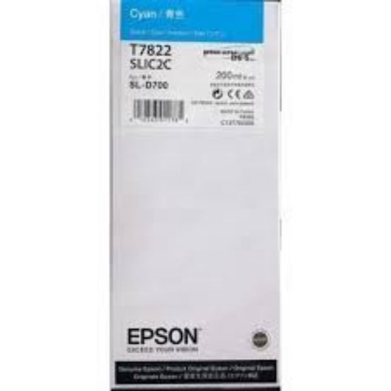 Зображення Картридж струменевий Epson T7822 Cyan (C13T782200)