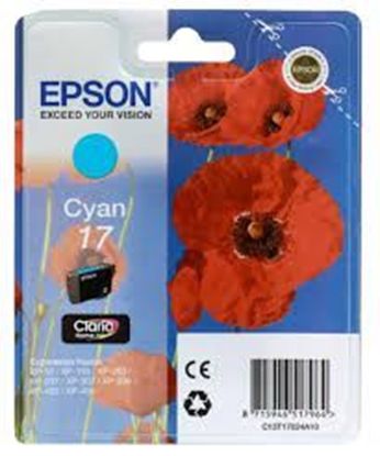 Изображение Картридж струменевий Epson 17 XP103,203,207 cyan (C13T17024A10)