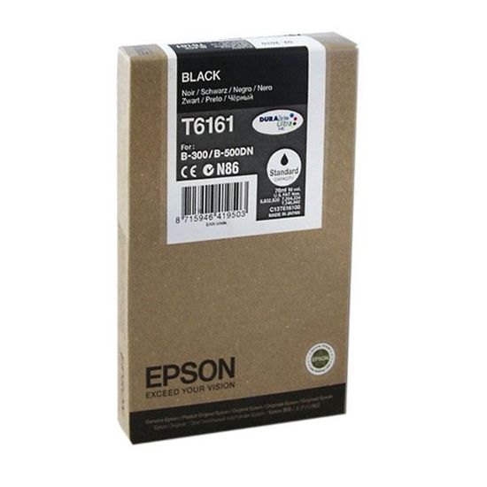 Зображення Картридж струменевий Epson B300, B500DN black (C13T616100)