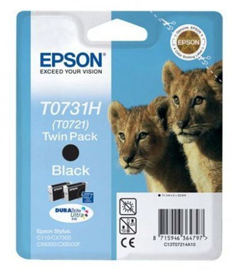 Изображение Картридж струменевий Epson St C110, CX7300,8300 black, double (C13T10414A10)