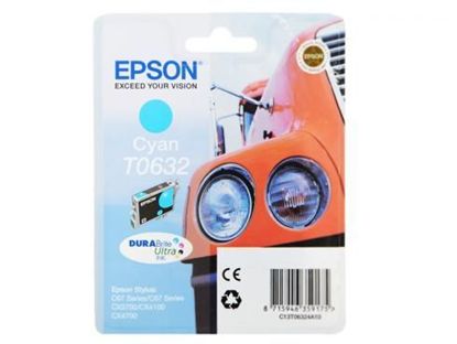 Изображение Картридж струменевий Epson St C67, C87, CX3700, 4100, 4700 cyan (C13T06324A10)