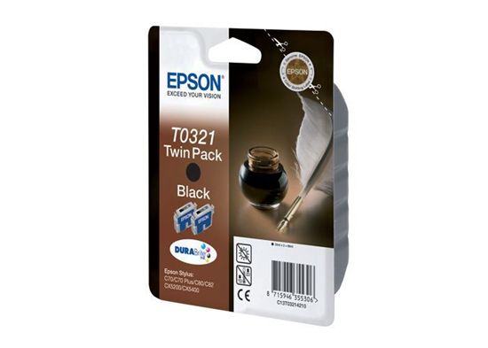 Изображение Картридж струменевий Epson St C70,80,82, CX5200,5400 black, double (C13T03214210)