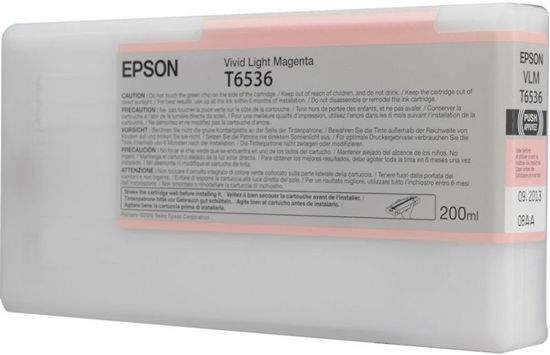 Изображение Картридж струменевий Epson StPro 4900 vivid light magenta, 200мл (C13T653600)