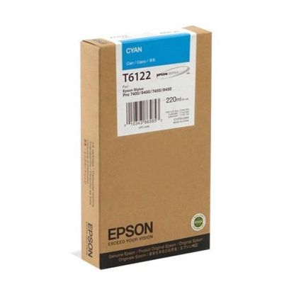 Зображення Картридж струменевий Epson StPro 7400, 9400, 7450, 9450 cyan 220ml (C13T612200)