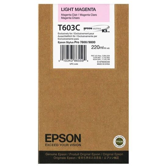 Изображение Картридж струменевий Epson StPro 7800, 9800 light magenta 220ml (C13T603C00)