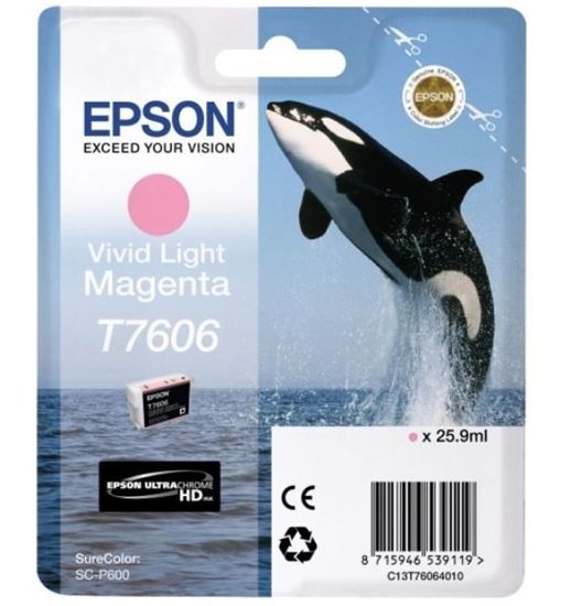 Изображение Картридж cтруменевий Epson SureColor SC-P600 light magenta (C13T76064010)