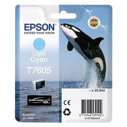 Изображение Картридж cтруменевий Epson SureColor SC-P600 light cyan (C13T76054010)