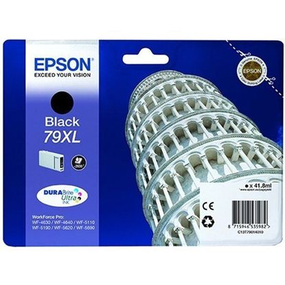 Изображение Картридж cтруменевий Epson WF-5110, WF-5620 black XL (C13T79014010)