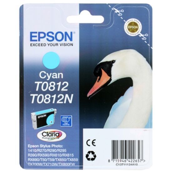 Изображение Картридж cтруменевий Epson StPhoto R270, R290, R390, RX590, RX610, RX690, 1410 cyan (C13T11124A10)