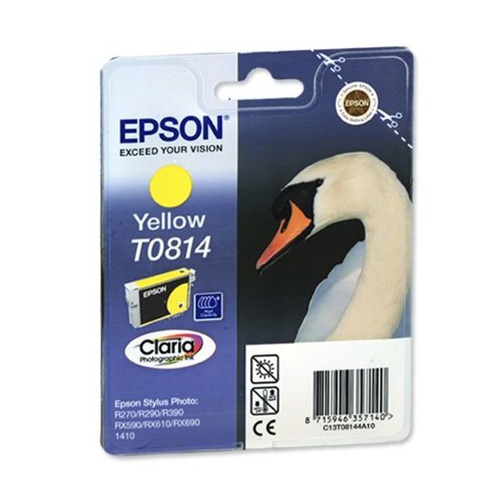 Изображение Картридж cтруменевий Epson StPhoto R270, R290, R390, RX590, RX610, RX690, 1410 yellow (C13T11144A10)