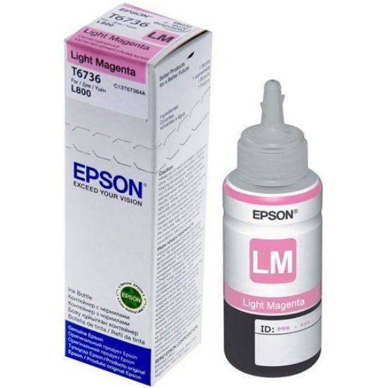 Изображение Контейнер з чорнилом Epson 673 Light Magenta (C13T67364A)