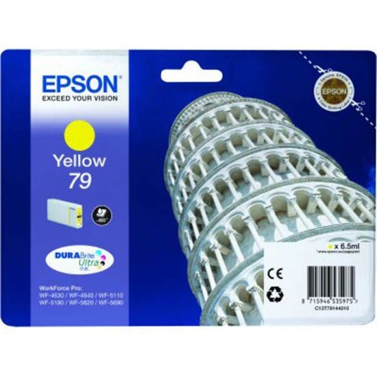 Изображение Картридж cтруменевий Epson WF-4630, WF-4640, WF-5110, WF-5190, WF-5620, WF-5690 yellow (C13T79144010)