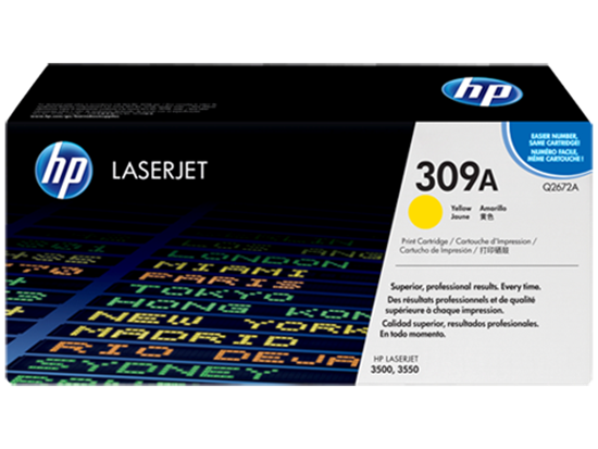 Изображение Тонер-картридж HP CLJ3500 yellow (Q2672A)