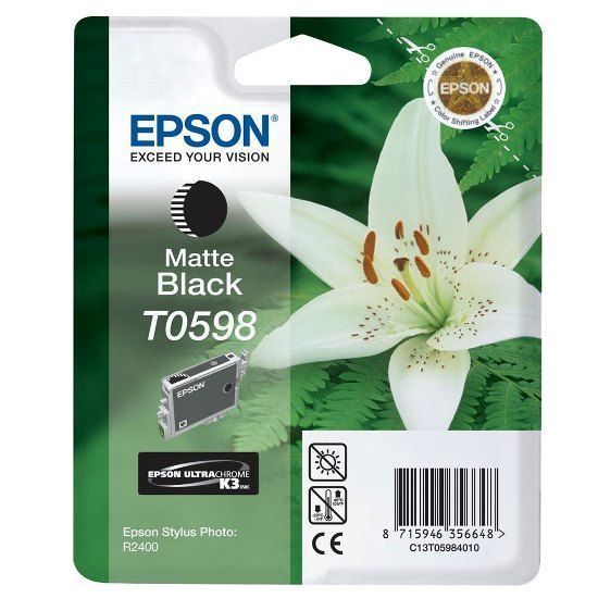 Изображение Картридж cтруменевий Epson StPhoto R2400 matte black (C13T05984010)