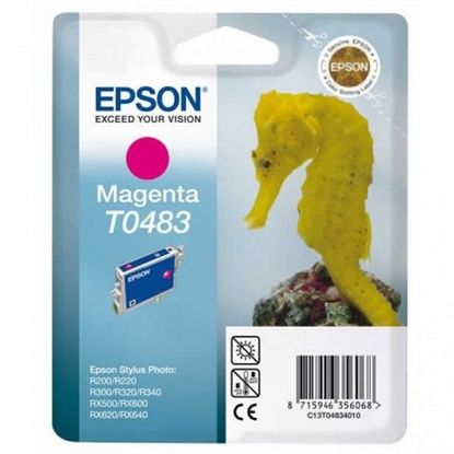 Зображення Картридж cтруменевий Epson StPhoto R200, 220, 300, 320, 340; RX500, 600, 620, 640 magenta (C13T04834010)