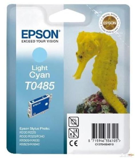 Зображення Картридж cтруменевий Epson StPhoto R200, 220, 300, 320, 340; RX500, 600, 620, 640 light cyan (C13T04854010)