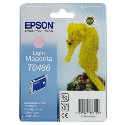 Изображение Картридж cтруменевий Epson StPhoto R200, 220, 300, 320, 340; RX500, 600, 620, 640 light magenta (C13T04864010)