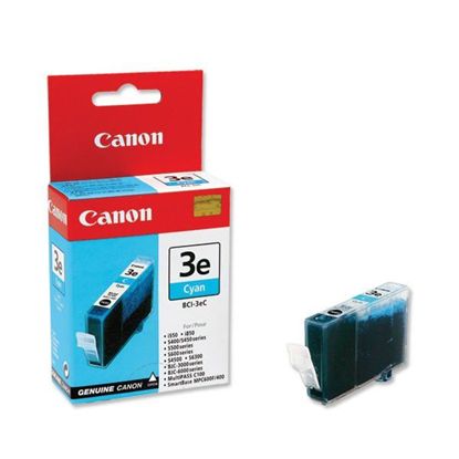 Изображение Картридж cтруменевий Canon BCI-3eС Cyan  для BJC-3000,6000,6100,6200,6500, BJ-i550,i850,i6500, S400,450,4500,500,520,600,630,6300,750, SmartBase MPC400,600F,MP700Photo,MP730 (4480A002)