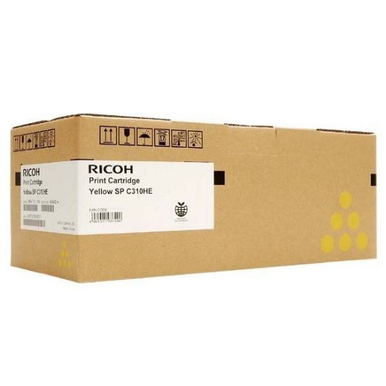 Изображение Тонер-картридж Ricoh SPC310HE жовтий великої ємності (407635)