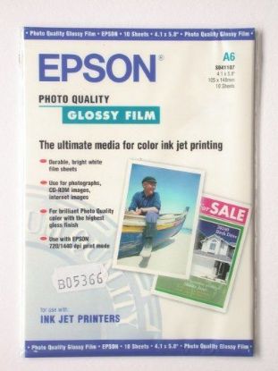 Изображение Фотоплівка A4 Epson Photo Quality Glossy Film,  15 арк, 180 г/м2 (S041107)