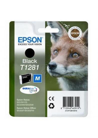 Зображення Картридж струменевий Epson St S22,SX125,SX130,SX420W,425W Black (C13T12814011)