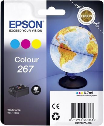 Изображение Картридж струменевий Epson WorkForce WF-100W color (C13T26704010)