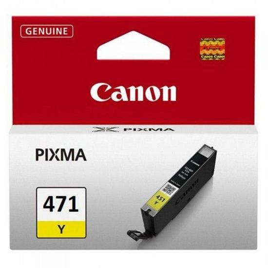 Изображение Картридж струменевий Canon CLI-471 Yellow, шт (0403C001AA)