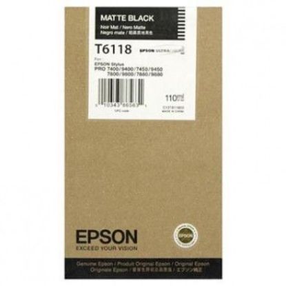 Изображение Картридж струменевий Epson StPro 7800,9800,7400,9400,7450,9450,7880,9880 matte black 110ml (C13T611800)