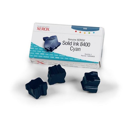 Изображение Тверде чорнило Xeroh Solid Ink PH8400 Cyan (108R00605)