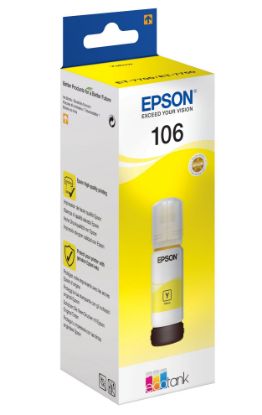 Изображение Контейнер з чорнилом Epson 106  Yellow для EcoTank (C13T00R440)
