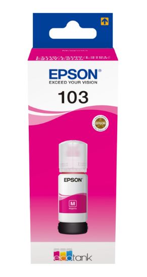 Изображение Контейнер з чорнилом Epson 103 Magenta для EcoTank (C13T00S34A)