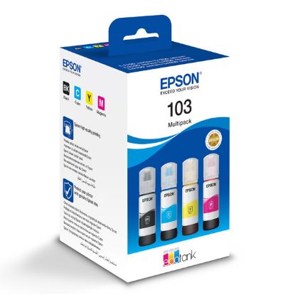 Зображення Контейнери з чорнилом Epson 103 4-colour Multipack для EcoTank (C13T00S64A)