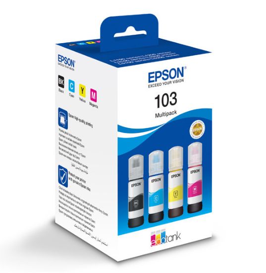 Зображення Контейнери з чорнилом Epson 103 4-colour Multipack для EcoTank (C13T00S64A)