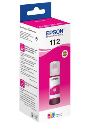 Изображение Контейнер з чорнилом Epson EcoTank 112 Pigment Magenta (C13T06C34A)