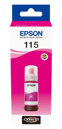 Зображення Контейнер з чорнилом Epson EcoTank 115 Pigment Magenta (C13T07D34A)