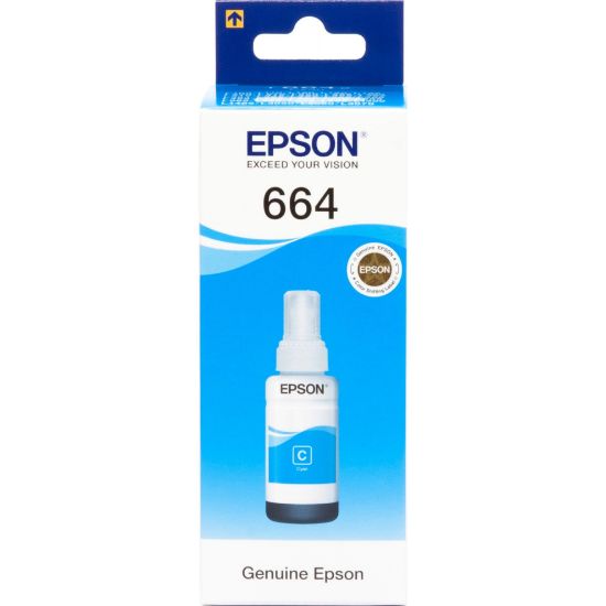 Зображення Контейнер з чорнилом Epson 664 Cyan (C13T66424A)