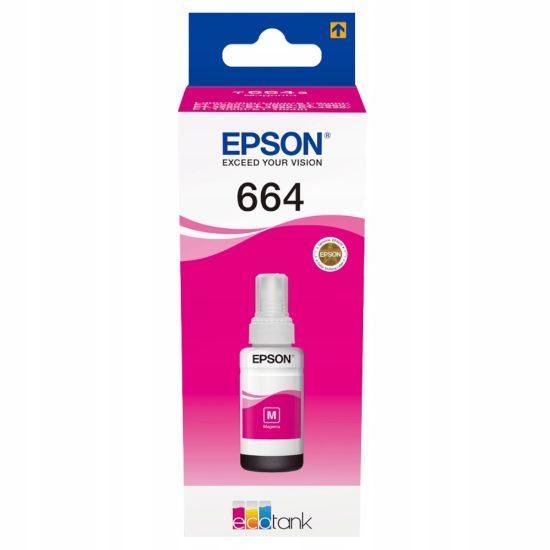 Изображение Контейнер з чорнилом Epson 664 Magenta (C13T66434A)