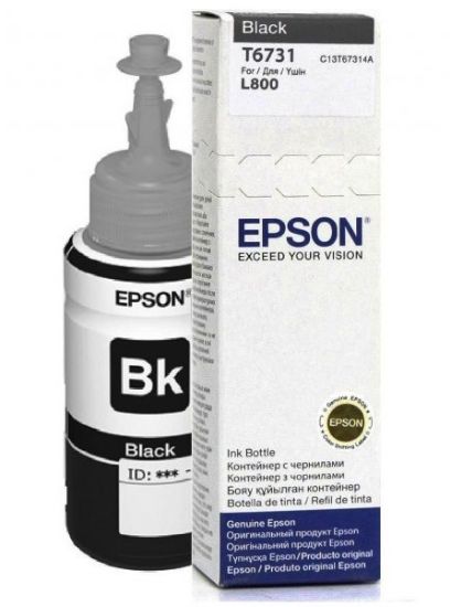 Изображение Контейнер з чорнилом Epson 673 Black (C13T67314A)