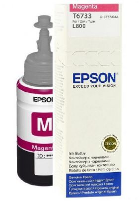 Изображение Контейнер з чорнилом Epson 673 Magenta (C13T67334A)