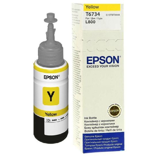 Изображение Контейнер з чорнилом Epson 673 Yellow (C13T67344A)