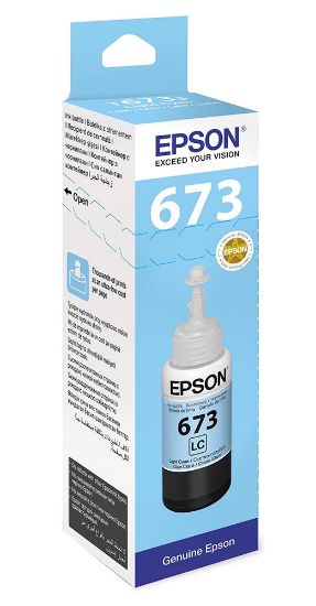 Изображение Контейнер з чорнилом Epson 673 Light Cyan (C13T67354A)