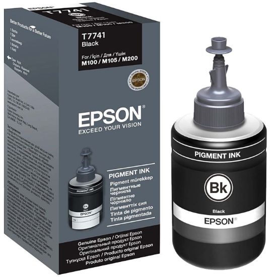 Изображение Контейнер з чорнилом Epson 774 Black Pigment (C13T77414A)