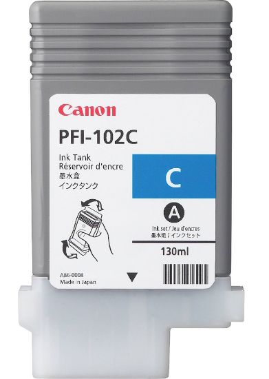 Зображення Картридж струменевий Canon PFI-102 Сyan (0896B001AA)