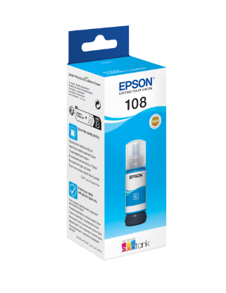 Зображення Контейнер з чорнилом  Epson 108 Cyan (C13T09C24A)