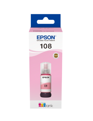 Зображення Контейнер з чорнилом  Epson 108 Light Magenta (C13T09C64A)