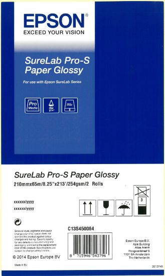 Изображение Папір Epson SureLab Pro-S Paper Glossy BP A4x65 2 rolls (C13S450064BP)